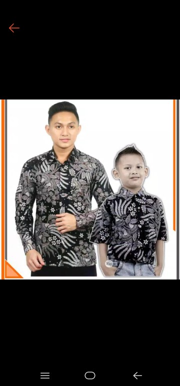 Couple Keluarga Maura Couple - Sania Ruffle Batik Couple Ori Ndoro Jowi - Gurita Putih