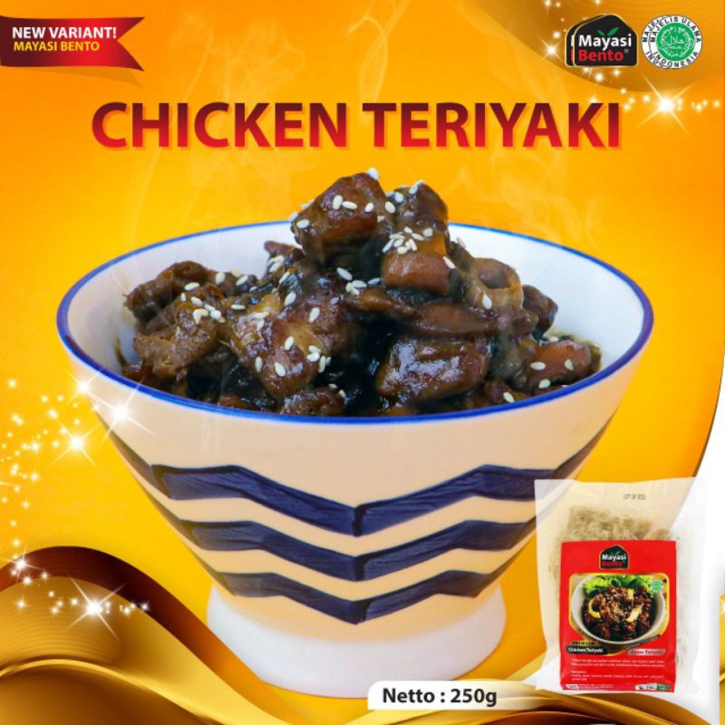 

chicken teriyaki mayasi bento frozen 250 gram