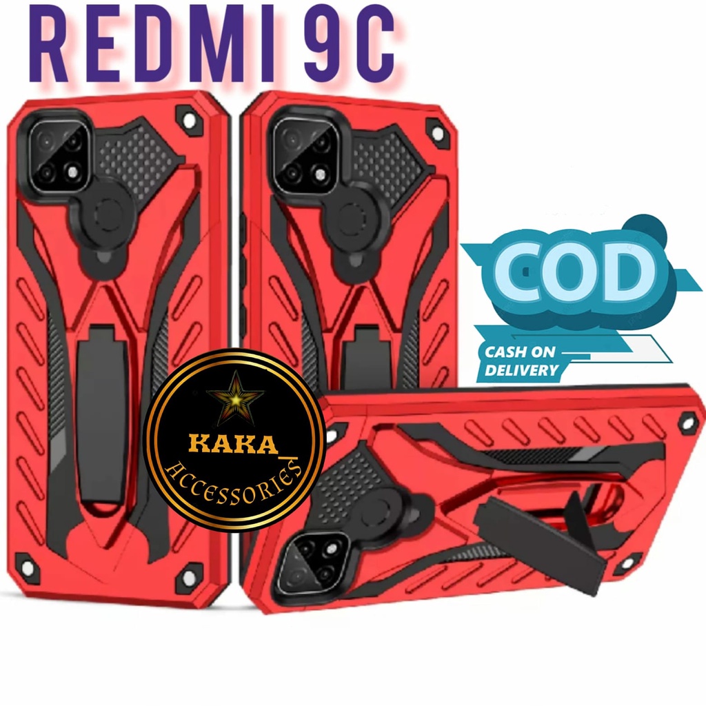 promo hardcase xiaomi redmi  9c case phantom robot/standing