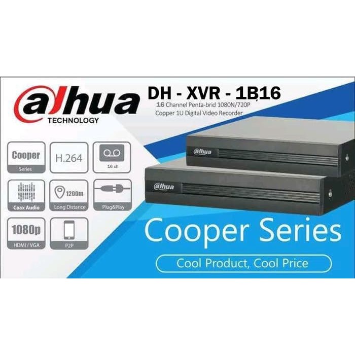 DVR 16ch DAHUA 2mp 5mp Cooper Series 16 channel