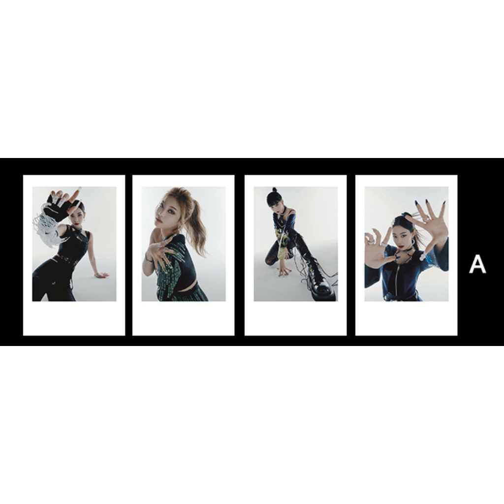 4pcs / SET Kartu LOMO Foto KPOP Album Savage Untuk Koleksi Penggemar