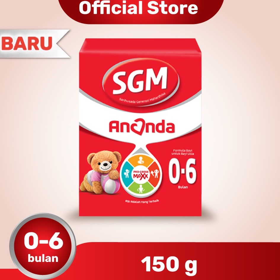 SGM Ananda 1 0-6Bulan 150g /SGM Ananda 2 6-12Bulan 150g/popokcibarusah