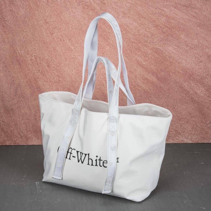 Tas off white commercial tote bag white