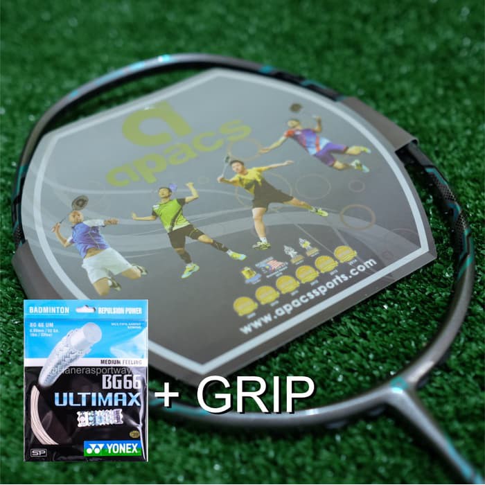 Raket Apacs Deffender 25 All Colour (Inc:Senar BG66 Ultimax & Grip) Kualitas Orignal & Terbaik