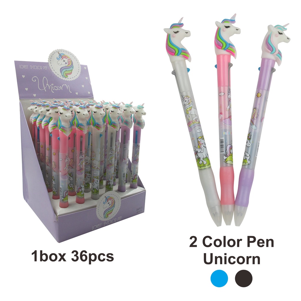 

Ball Pen Pulpen Pena Bolpoint Karakter Unicorn 2 Warna