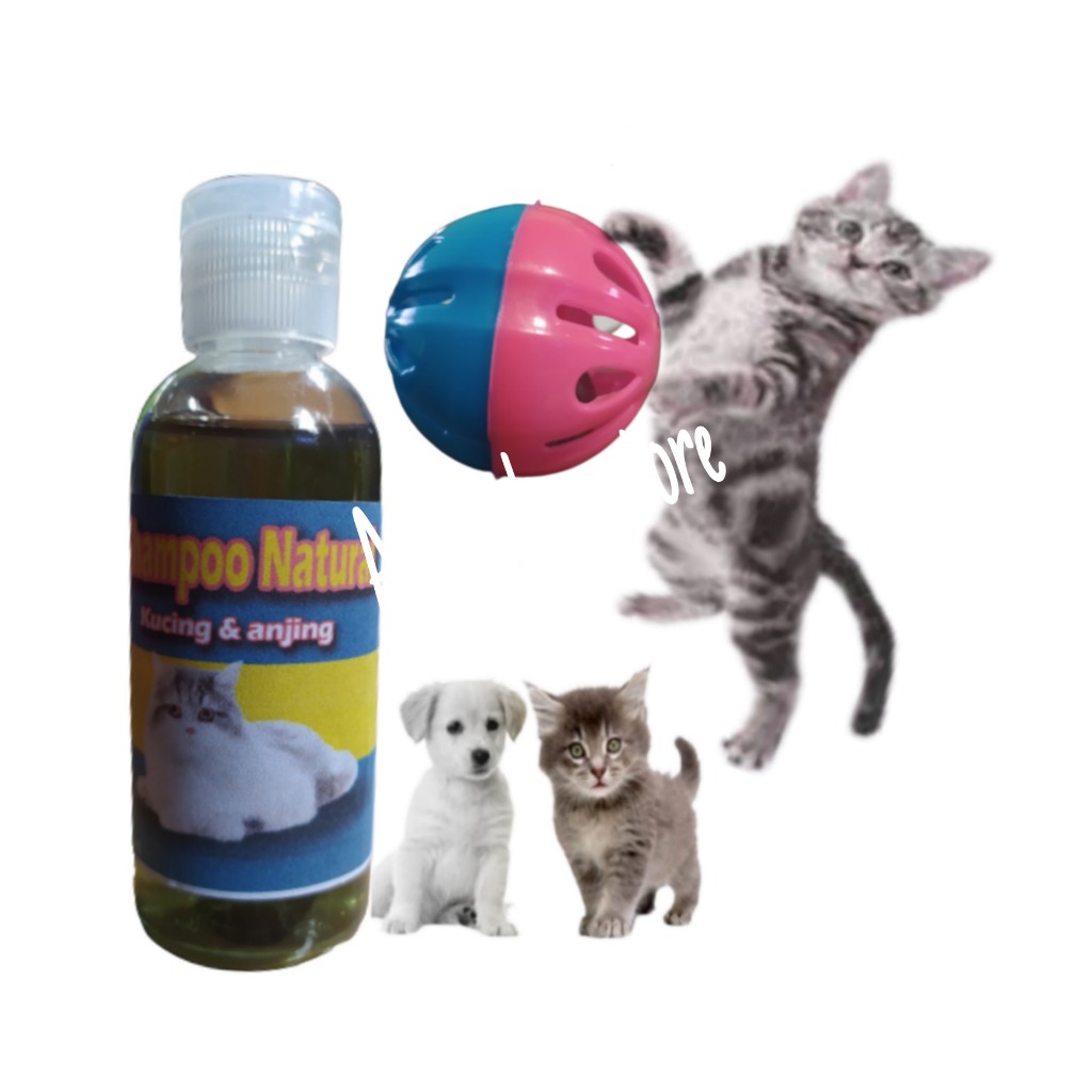 SATU PAKET SHAMPOO NATURAL BOLA KRINCING BESAR KUCING ANJING KELINCI