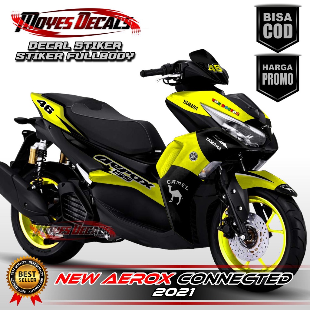 COD Decal Aerox 155 New Connected - Stiker Motor Yamaha New Aerox 155 Connected Full Body Decal Stic