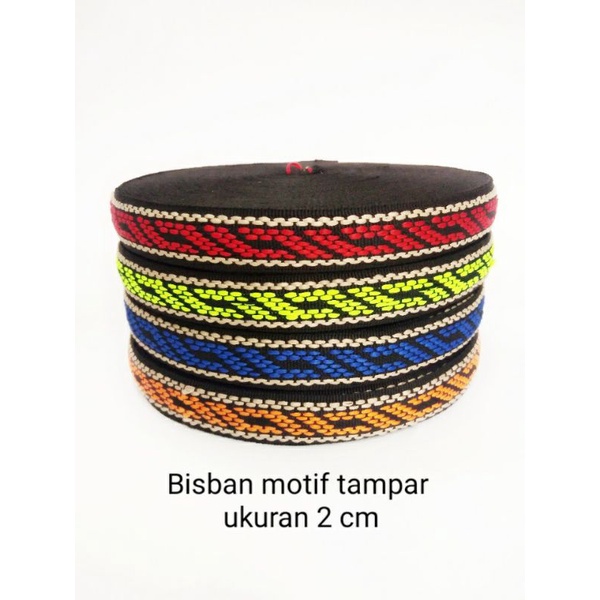 bisban tali webbing KD57 ukuran 2 cm 1 rol panjang  27 meter