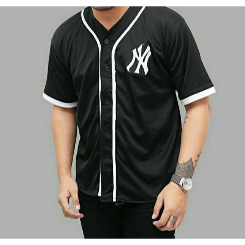 JERSEY BASEBALL BAJU BASEBALL KAOS BASEBALL NY PRIA WANITA MOTIP SALUR PREMIUM