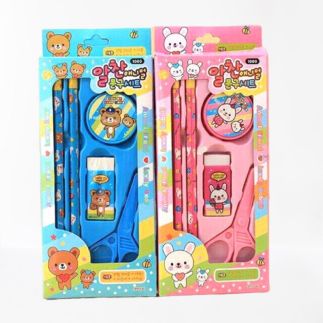 

Stationery Set 5in1 / Alat Tulis Set / Pensil Set / Souvenir Alat Tulis / Souvenir Stationery