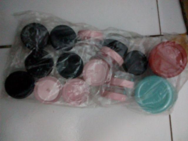 Pot Cream 5gram / 5 Gram Hitam Natural Datar (kemasan 25 Pcs)