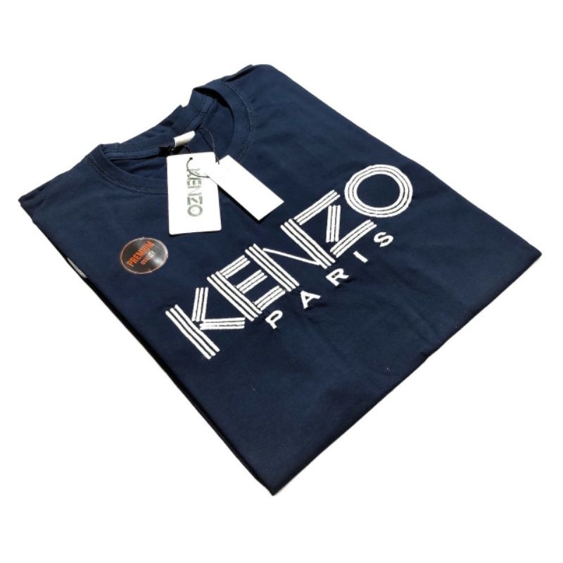 Tshirt kaos kenzo paris bordir logo terbaru / kaos distro original / tshirt plg