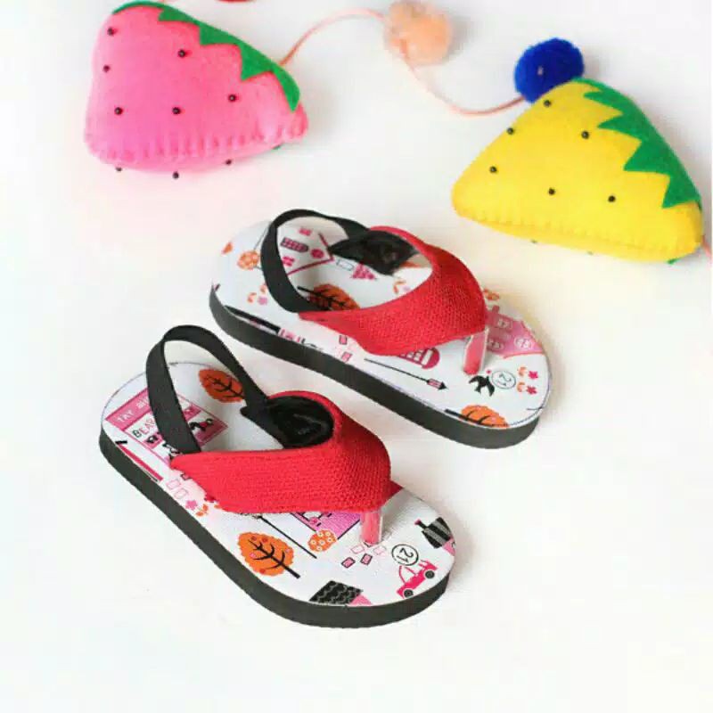 Sandal Jepit Karet Baby kids karakter