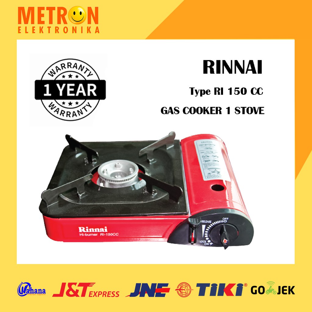 RINNAI RI 150 CC GAS COOKER 1 STOVE / KOMPOR GAS PORTABLE 1 TUNGKU /  RI150CC