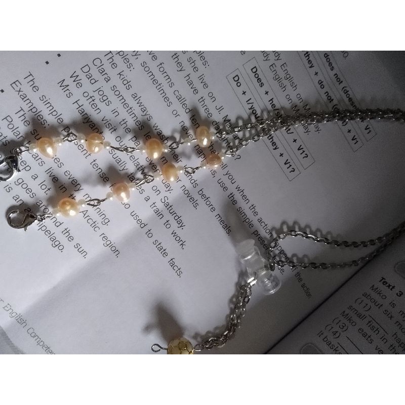 Strap mask/ kalung masker mutiara air tawar