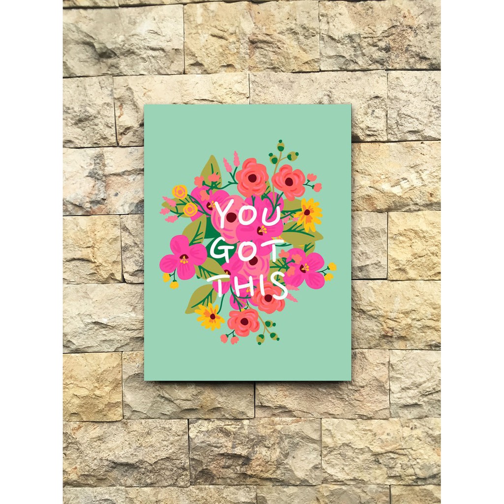 Poster Quotes Quote Dekorasi Kayu You Got This Walldecor Wallpaper