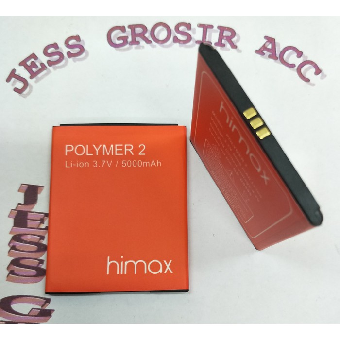 Baterai Battery Batre Double Power HIMAX ( Polymer 2 ) IC PROTECTION - Orange