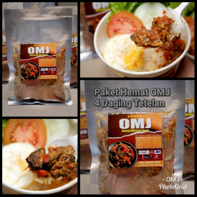 

PAKET SUPER DUPER HEMAT 1kg OMJ daging tetelan pedas mampus