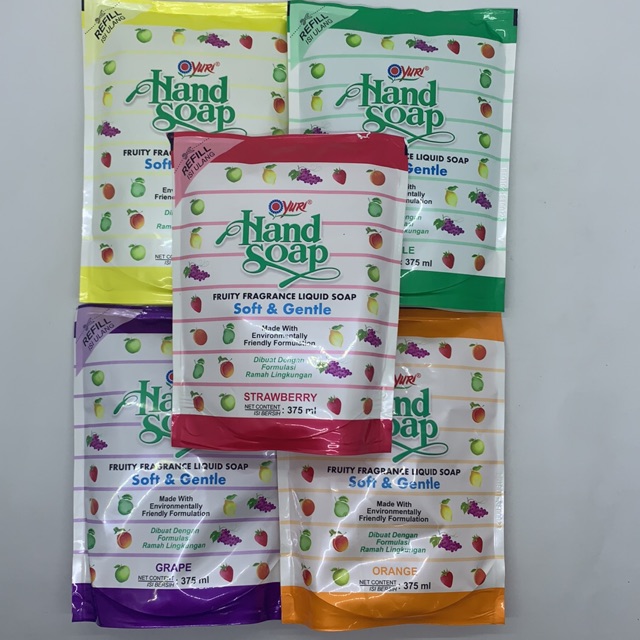 Yuri Hand Soap Sabun Cuci Tangan Refill 375ml