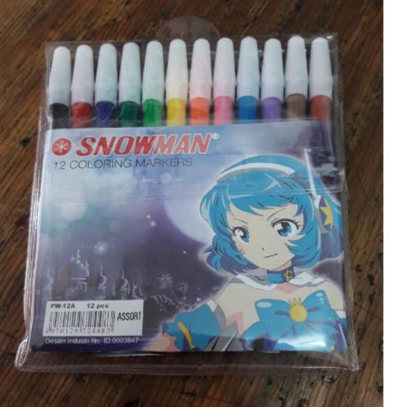 

Star Seller..!! ↼ SPIDOL SET 12 WARNA SNOWMAN あ Star Seller..!!