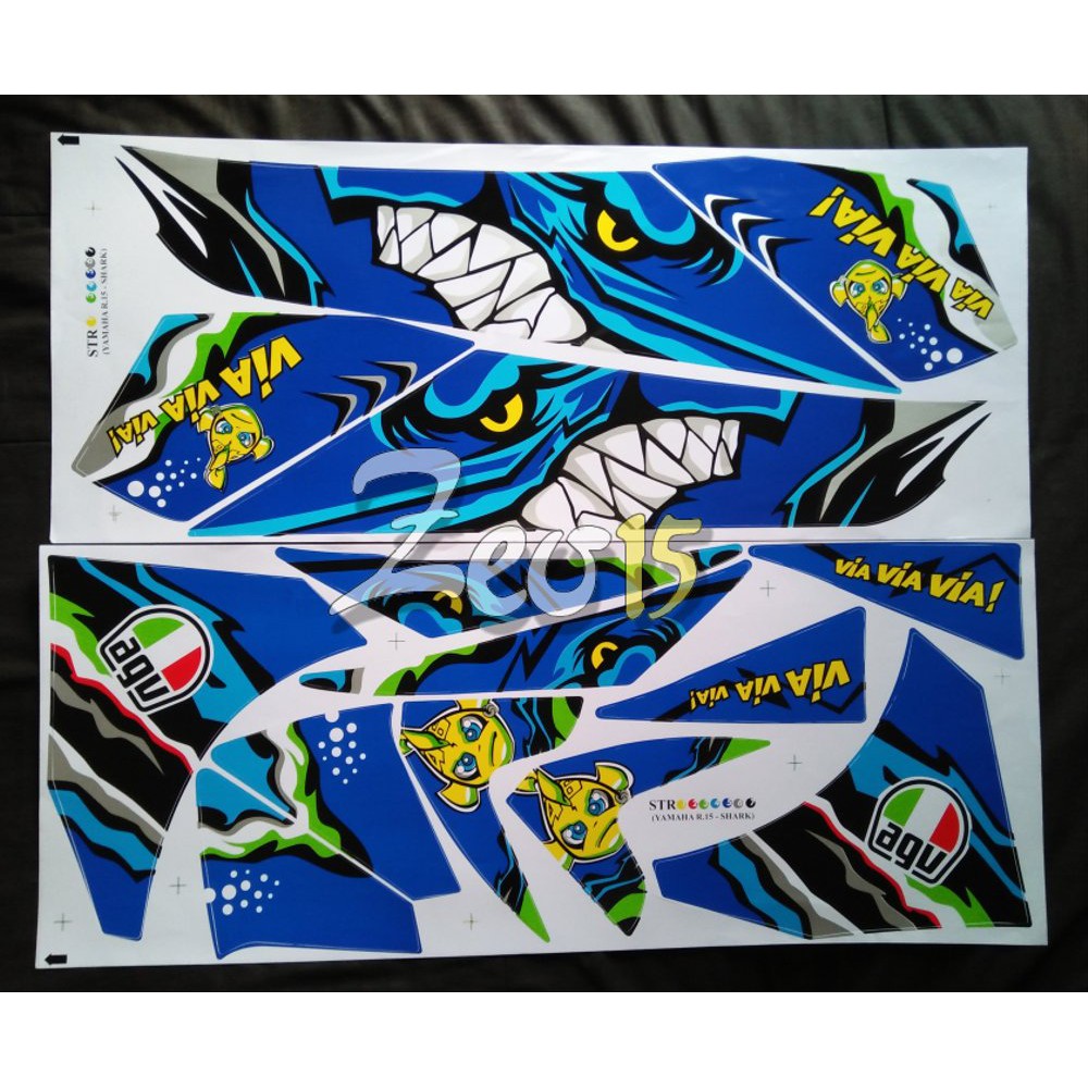 Sticker Body Yamaha R15 Sticker Variasi R15 Sticker Custom R15