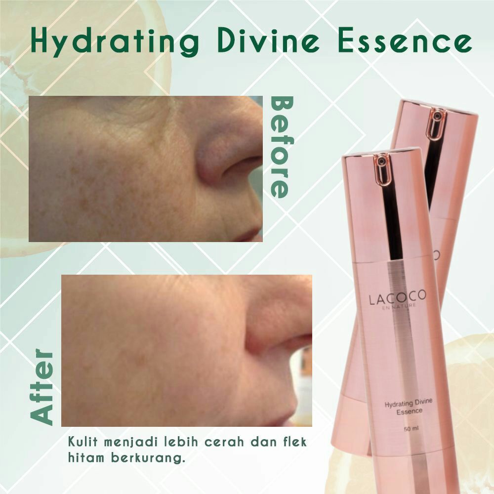 Flashsale Lacoco Hydrating Divine Essence Pencerah Wajah Pelembab ajah