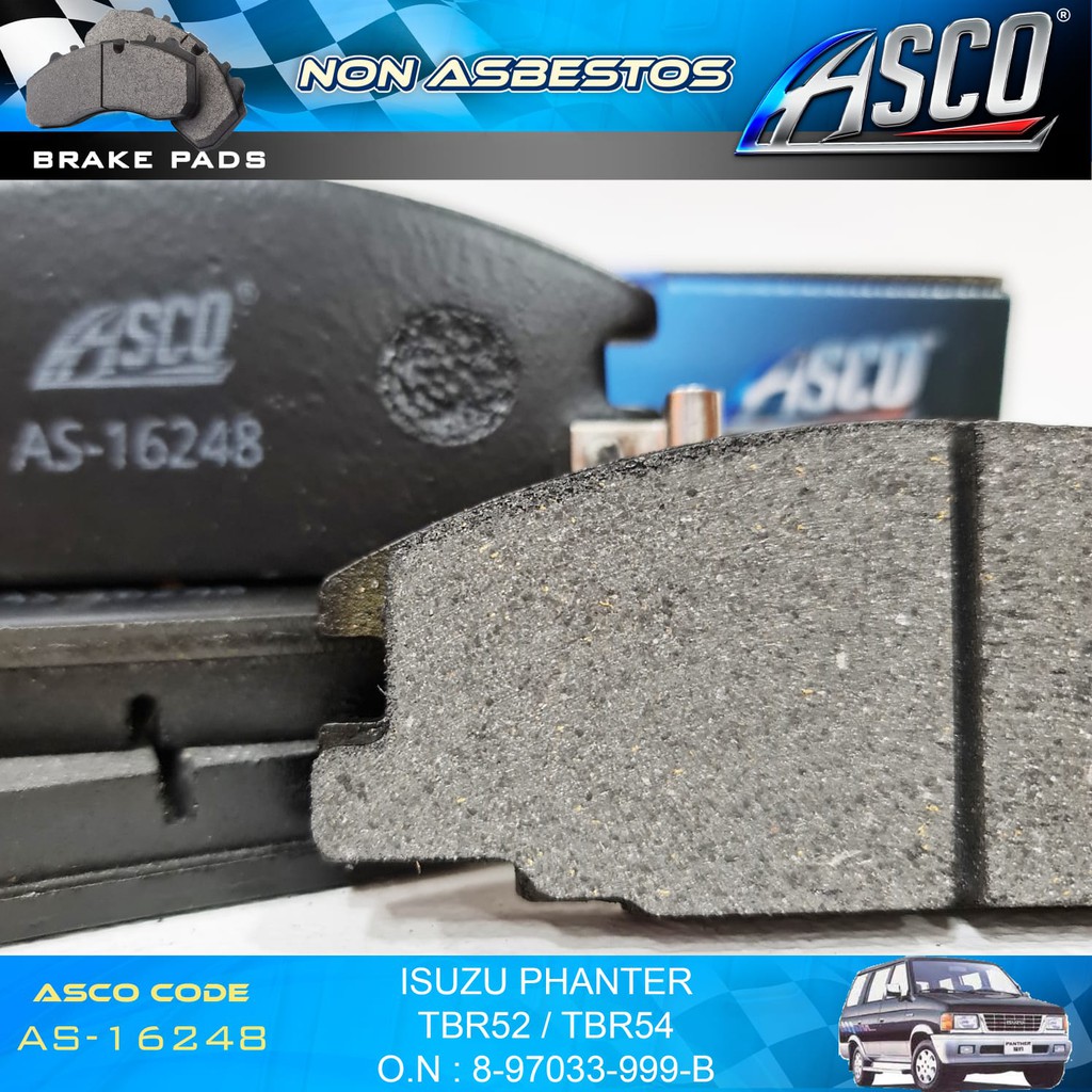 Brake Pad Depan Set Isuzu Panther TBR54-TBR52 ASCO Non Asbestos