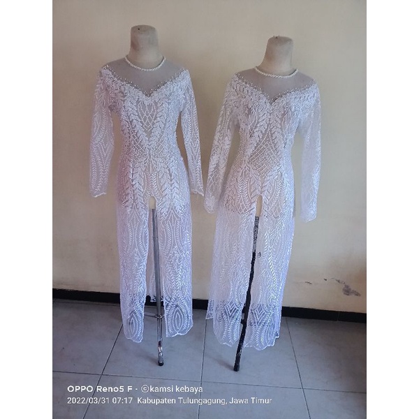 kebaya slim belah tengah