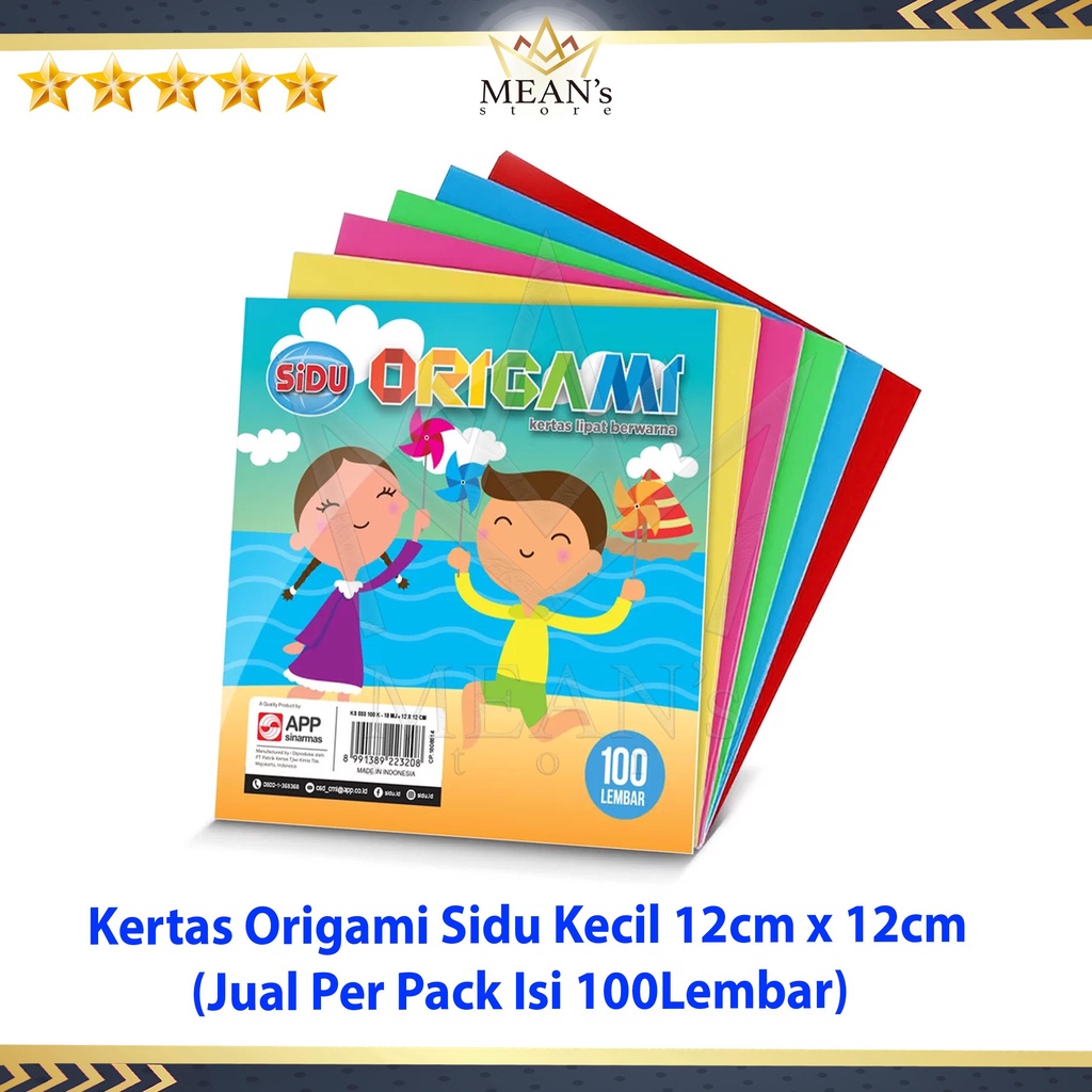 

Kertas Origami Kecil Sidu Isi 100 Lembar / Kertas Lipat Ukuran 12x12