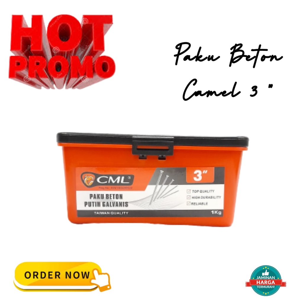 Paku Beton 3" paku tembok Camel Paku Beton Putih 3" Camel Paku galvanis putih 3" 7cm paku tembok