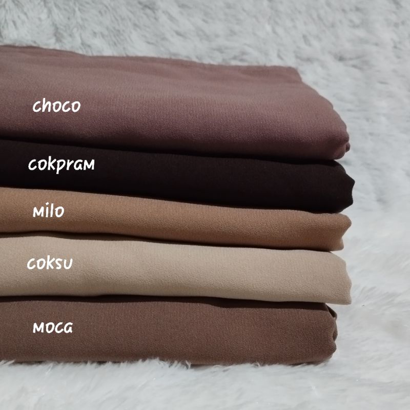 (DIANDRA HIJAB)Jilbab Bergo Instan XXL Pet Kerudung Wollycrepe Khimar Jumbo Syari