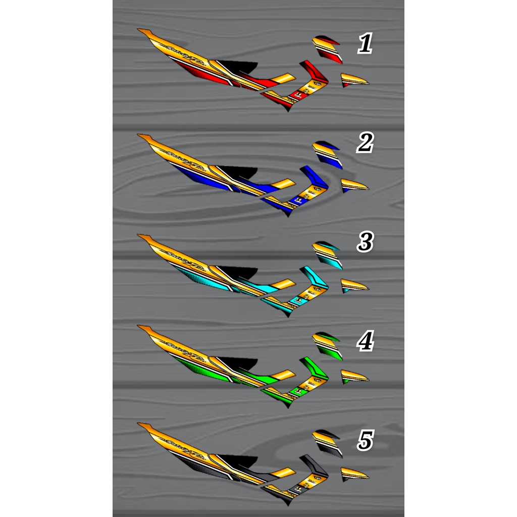 Stiker Striping Variasi Suzuki Satria FU 2012-2014 / Stiker Variasi Satria FU Barong( BISA COD)