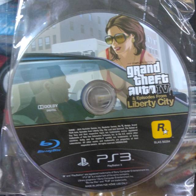 Kaset ps3 original second GTA 4 liberty city