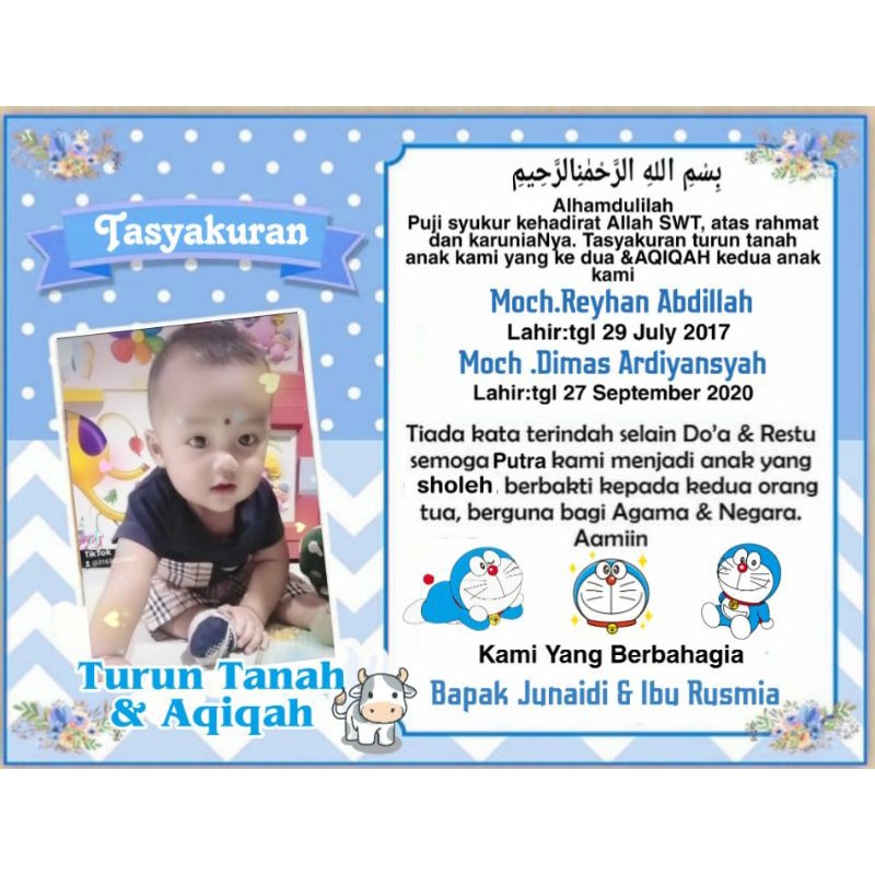 

STICKER TASYAKURAN KELAHIRAN AQIQAH MOTID DORAEMON