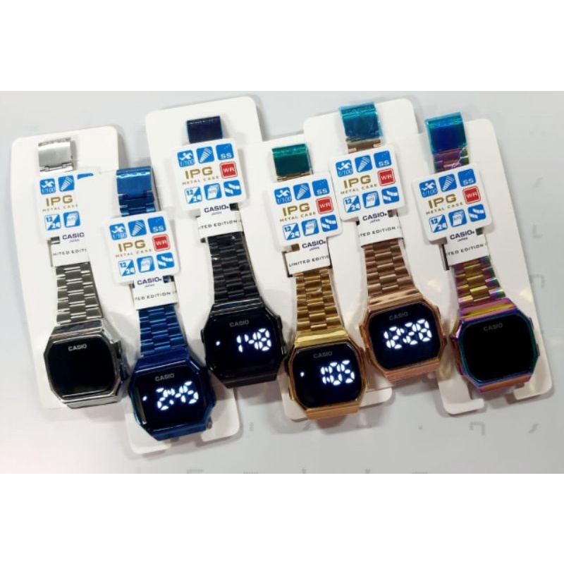 jam tangan casio rantai a168 touch screen
