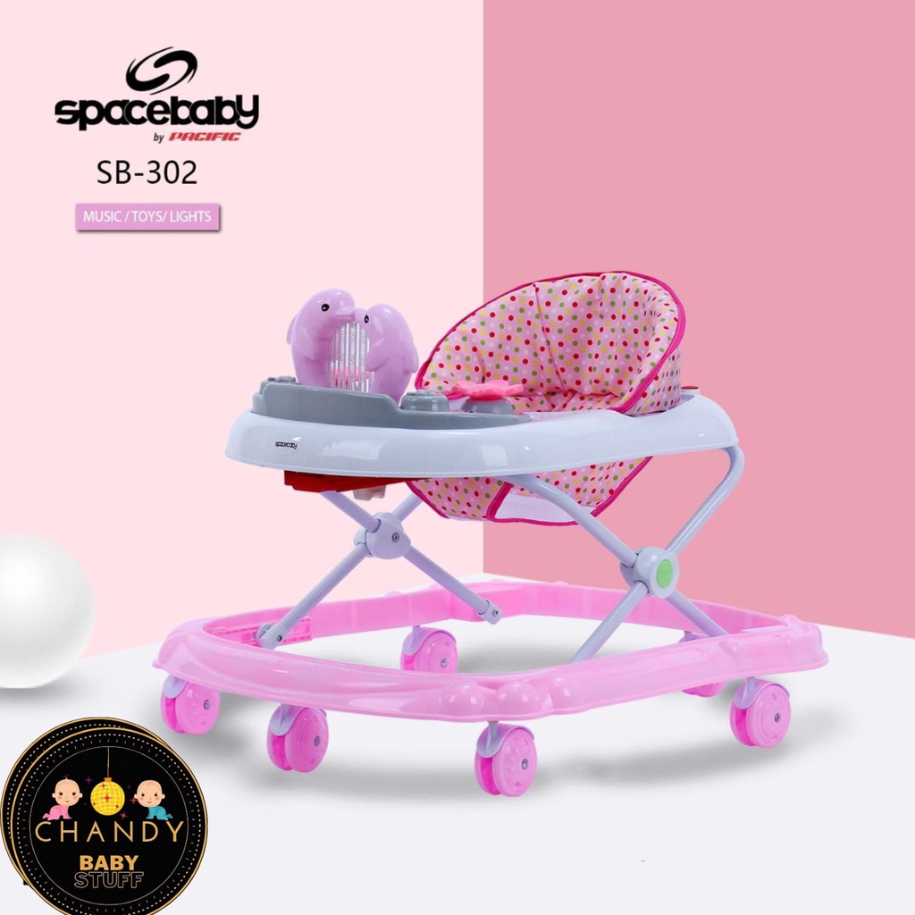 BABY WALKER SPACE BABY SB 302 APOLLO MAINAN LUMBA LUMBA ADA MUSIK DAN LAMPU