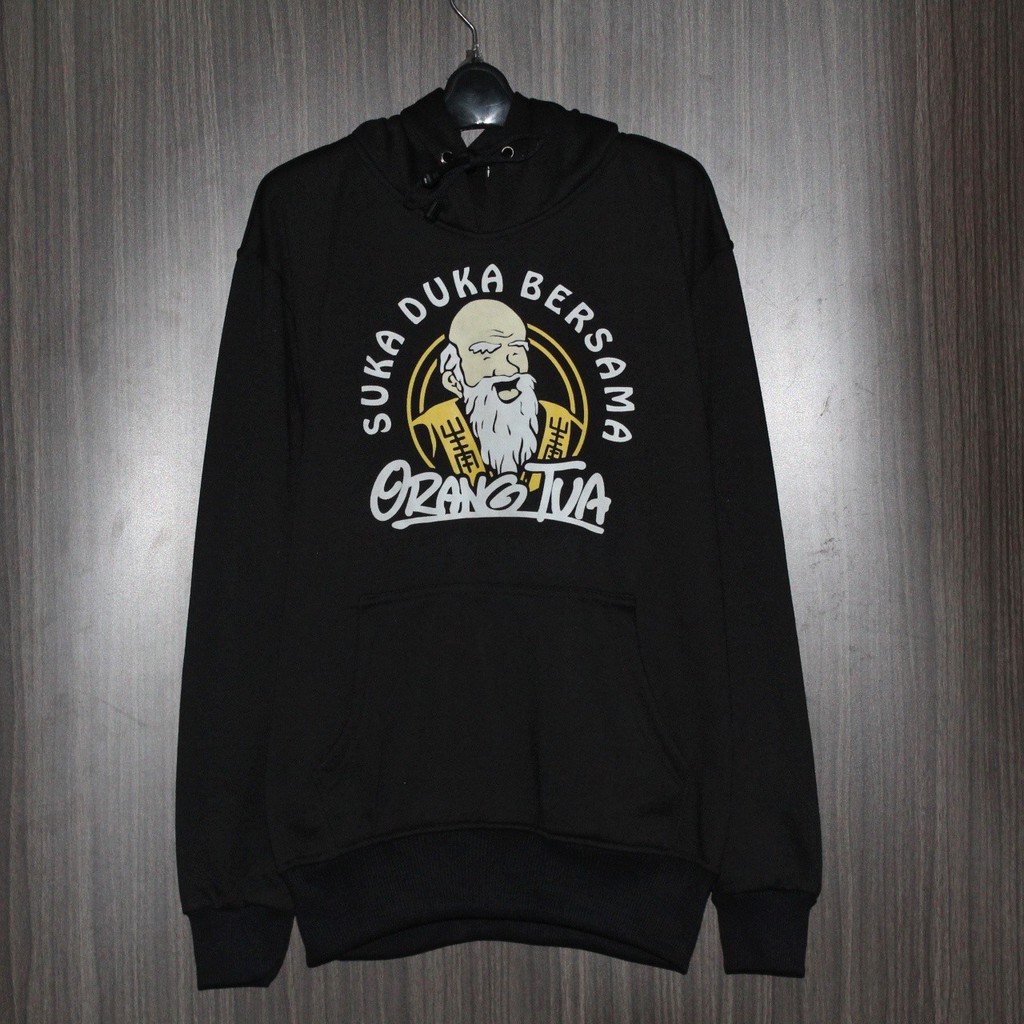 sweater hoodie pria orang tua suka duka bersama