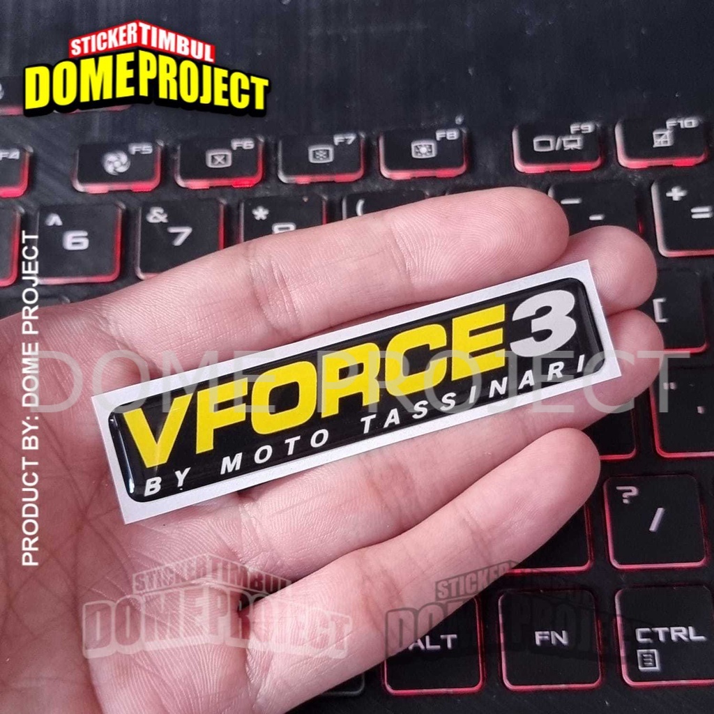 [PROMO BUY 3 GET 1] VFORCE3 STIKER EMBLEM STIKER MOTOR STIKER LENTUR