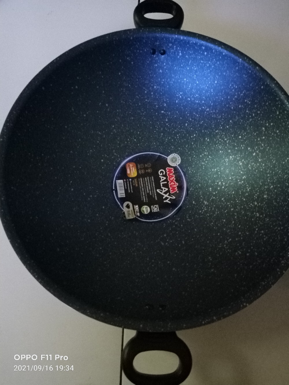 Maxim Galaxy Wajan Penggorengan Tanpa Tutup / Wok Without Cover 36 Cm (gal36wok)