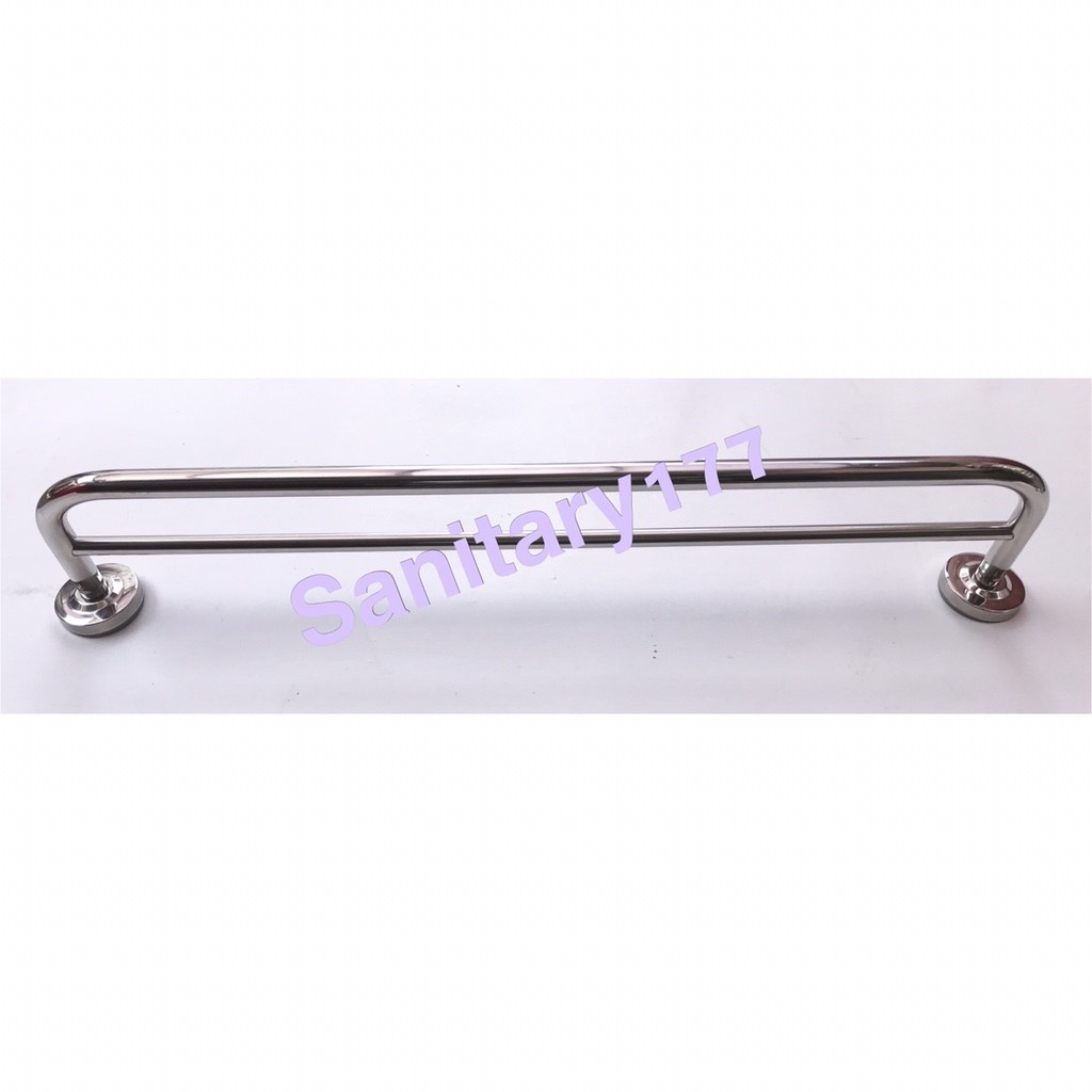 Rak handuk stainless 2 susun 60cm 9602-gantungan tempat handuk hanger holder hook baju stainles rack towel /G