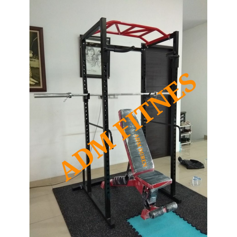 Power Rack Rak Squatrack Squat Bar Bench Press Penyangga Stick G 1643 Shopee Indonesia