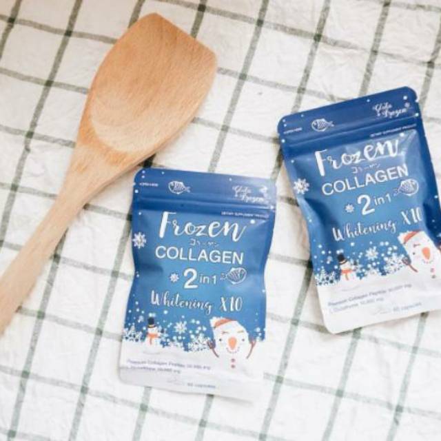 [ COLLAGEN ] FROZEN COLAGEN 2 IN 1 WHITENING X 10 THAILAND ORIGINAL / GLUTA FROZEN