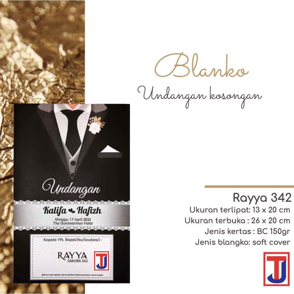 Blangko / Blanko Undangan Pernikahan / Khitan - Rayya Sakura 342