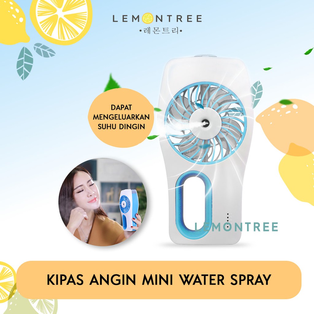 Kipas Angin Mini Sejuk Portable Dengan Water Spray Warna  