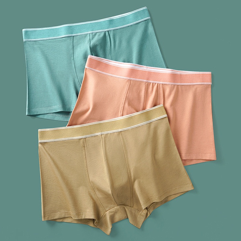 Celana Boxer Pria Katun CD Pria Dewasa Polos Celana Dalam