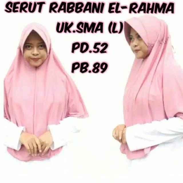 El rahma Hijab spandek serut pita sekolah dan daily size Sma/xl