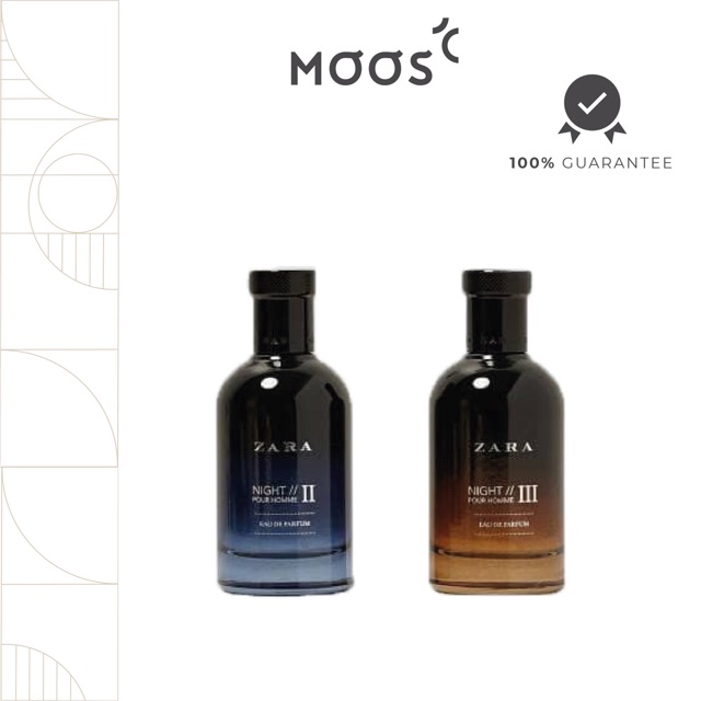 Zara Night Homme (Night Homme II + Night Homme III) 100ml EDT