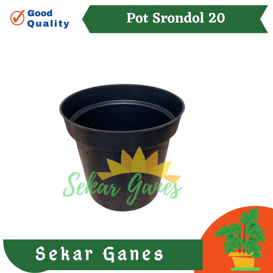 PROMO Pot Bunga Hitam Tinggi 20cm 15cm 17cm Termurah se-nusantara