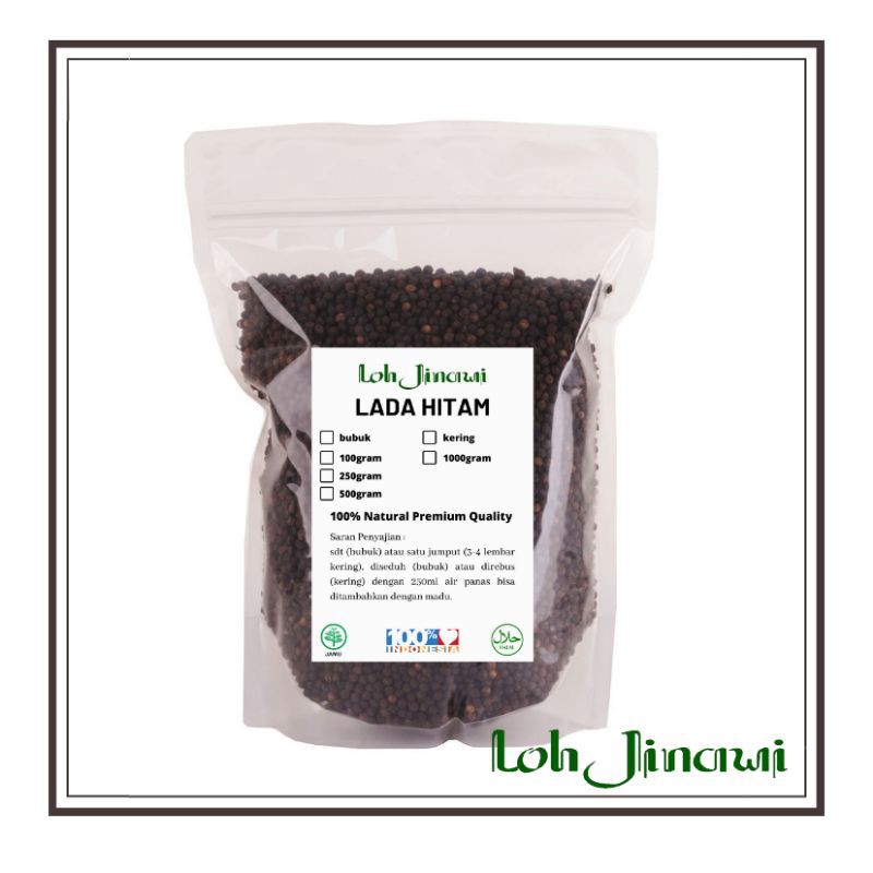 

Lada hitam utuh 100gram