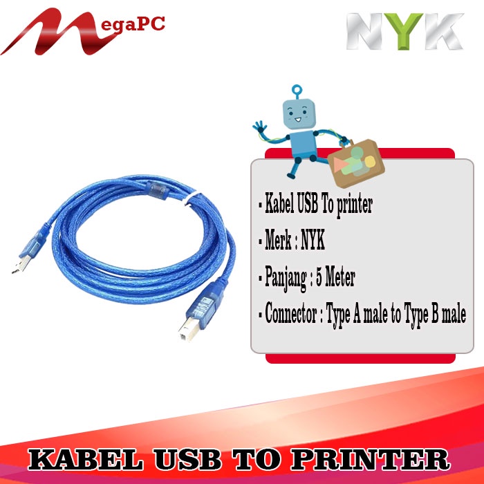 Kabel Printer 5 Meter